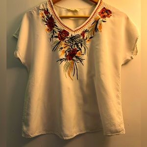 Embroidered top
